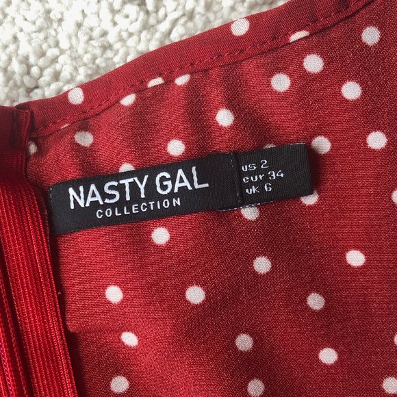 Nasty Gal Polka Dot Cut Out Dress - Picture 5 of 5